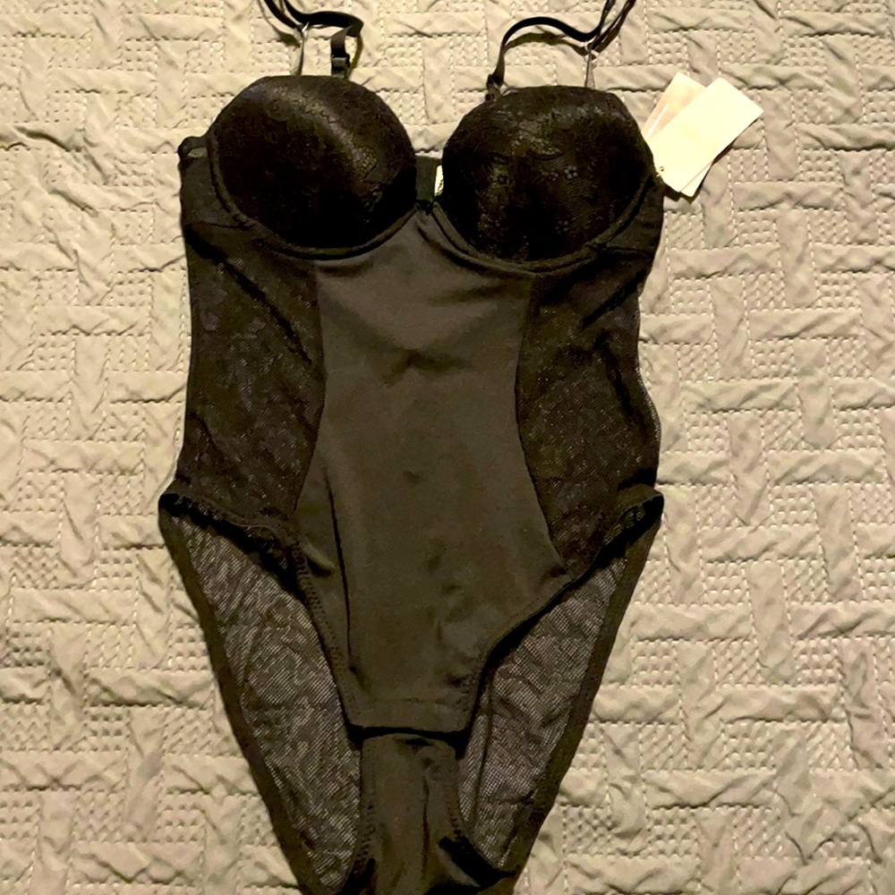 Jessica Simpson One piece mesh lingerie